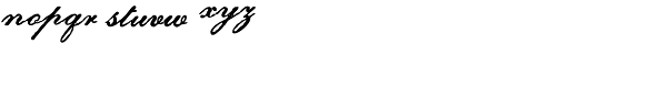 Archive Petite Script Font LOWERCASE