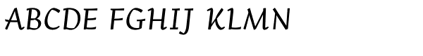 Arek Italic Font UPPERCASE