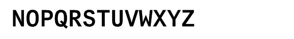 Arial® Monospaced Bold Font UPPERCASE