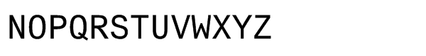 Arial® Pro Monospaced Regular Font UPPERCASE