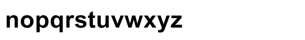 ArialÂ® Std Bold Font LOWERCASE