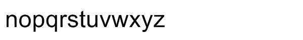 Arial® Std Regular Font LOWERCASE