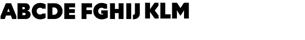 Ariergard Rondo Heavy Font UPPERCASE