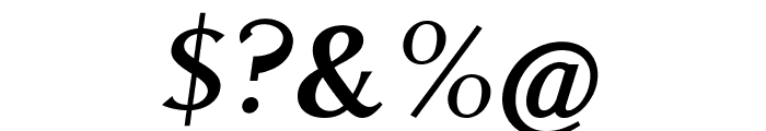 Aristocrat Oblique Font OTHER CHARS