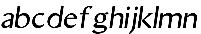 Aristocrat Oblique Font LOWERCASE