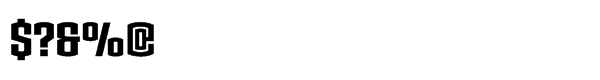 Armada Std Bold Condensed Font OTHER CHARS
