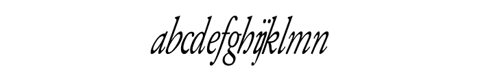 Army of Darkness Italic Font LOWERCASE