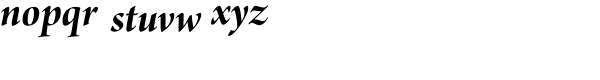 Arno Pro-Bold Italic Display Font LOWERCASE