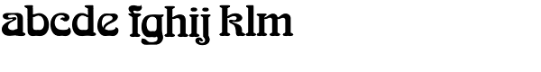 Arnold Boecklin SH-Reg Font LOWERCASE