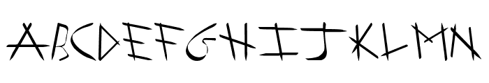 Arrowhead I Shaha Italic Font UPPERCASE