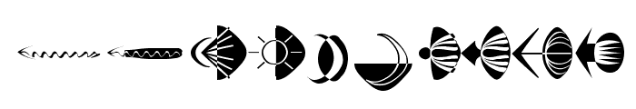 Arrowy-Three Font OTHER CHARS