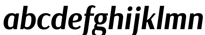 Arsenal Bold Italic Font LOWERCASE