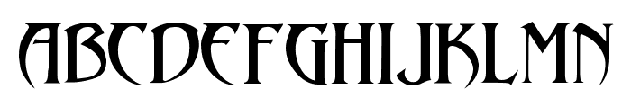 Arthur Gothic Font LOWERCASE
