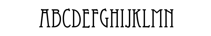 Artist-Modern Font LOWERCASE