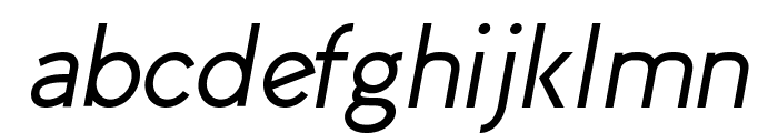 Arvin Regular Italic Font LOWERCASE