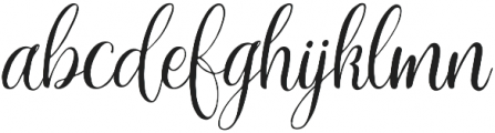 arabella Italic otf (400) Font LOWERCASE
