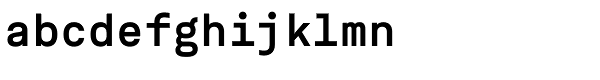 ASM Bold Font LOWERCASE