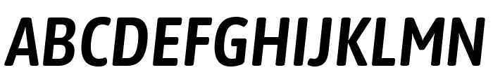 Asap Condensed SemiBold Italic Font UPPERCASE