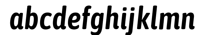 Asap Condensed SemiBold Italic Font LOWERCASE