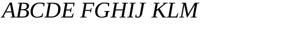 Ascender Serif Italic Font UPPERCASE