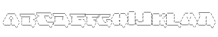 Asciid Font UPPERCASE