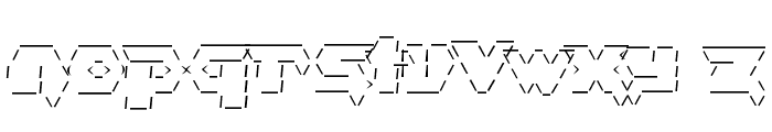 Asciid Font LOWERCASE