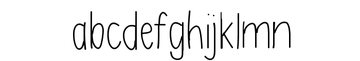 AsdfghjklLight Font LOWERCASE