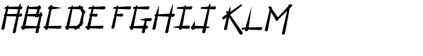 Ashbery Black Italic Font UPPERCASE