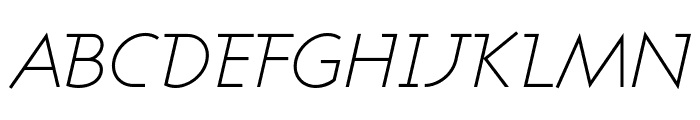 Ashby Light Italic Font UPPERCASE