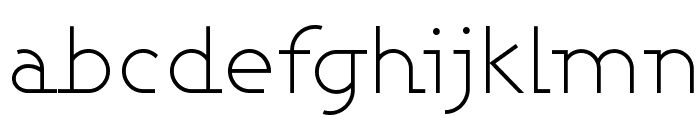 Ashby Light Font LOWERCASE