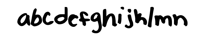 AshleesHand98 Font LOWERCASE