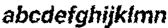 Asimov Aggro Italic Font LOWERCASE