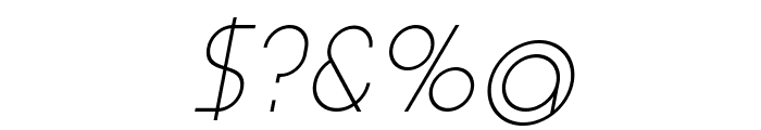 Aspergit-Italic Font OTHER CHARS