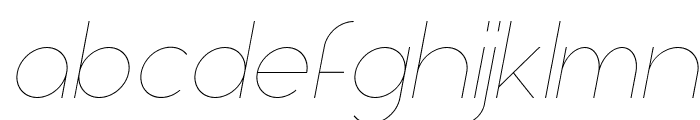 Aspergit Light Italic Font LOWERCASE