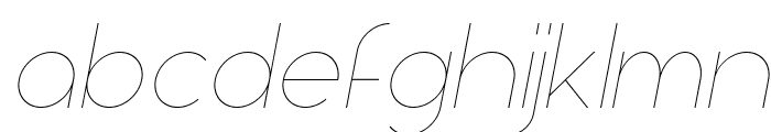 Aspergit-LightItalic Font LOWERCASE