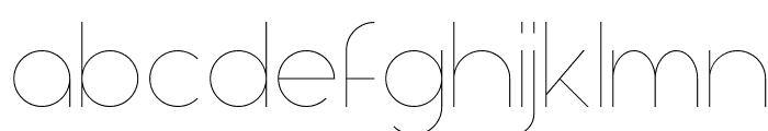Aspergit-Light Font LOWERCASE