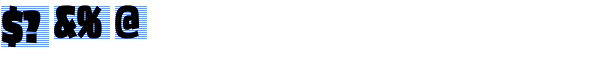 Asphalt BlackCondensed Font OTHER CHARS
