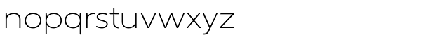 Aspira XWide Thin Font LOWERCASE