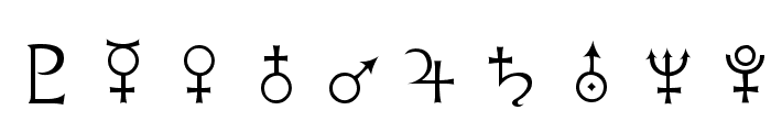 Astrological Font OTHER CHARS