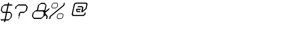 Astronaut Thin Italic Font OTHER CHARS