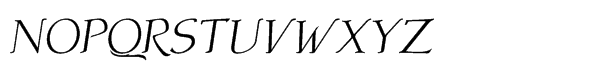 Atlantic Serif Std Regular Italic OSF Font UPPERCASE