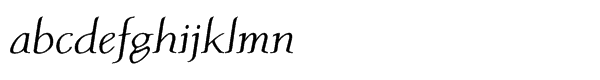 Atlantic Serif Std Regular Italic OSF Font LOWERCASE