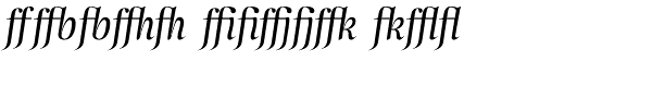 Atlantica Display Ligatures Italic Font UPPERCASE