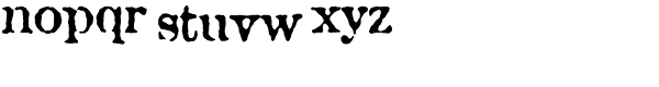 Attic Antique Font LOWERCASE