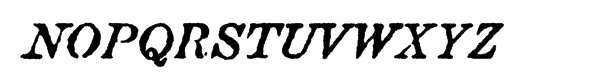 Attic Antique™ Italic Font UPPERCASE