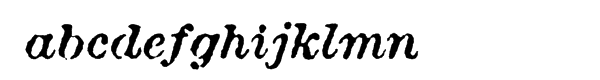 Attic Antique™ Italic Font LOWERCASE