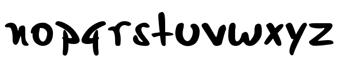 Augushand Font LOWERCASE