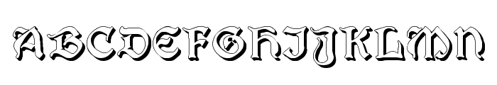 Augusta Shadow Font UPPERCASE