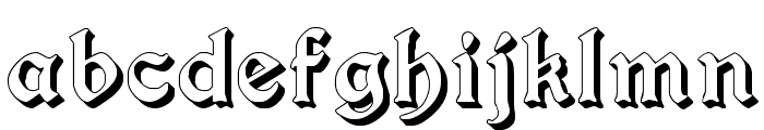 Augusta Shadow Font LOWERCASE