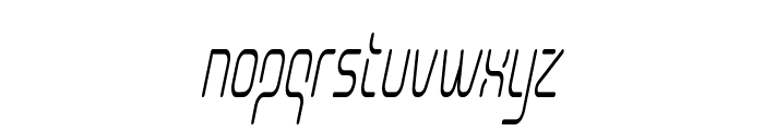 Aunchanted Condense Oblique Font LOWERCASE